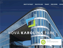 Tablet Screenshot of novakarolinapark.cz